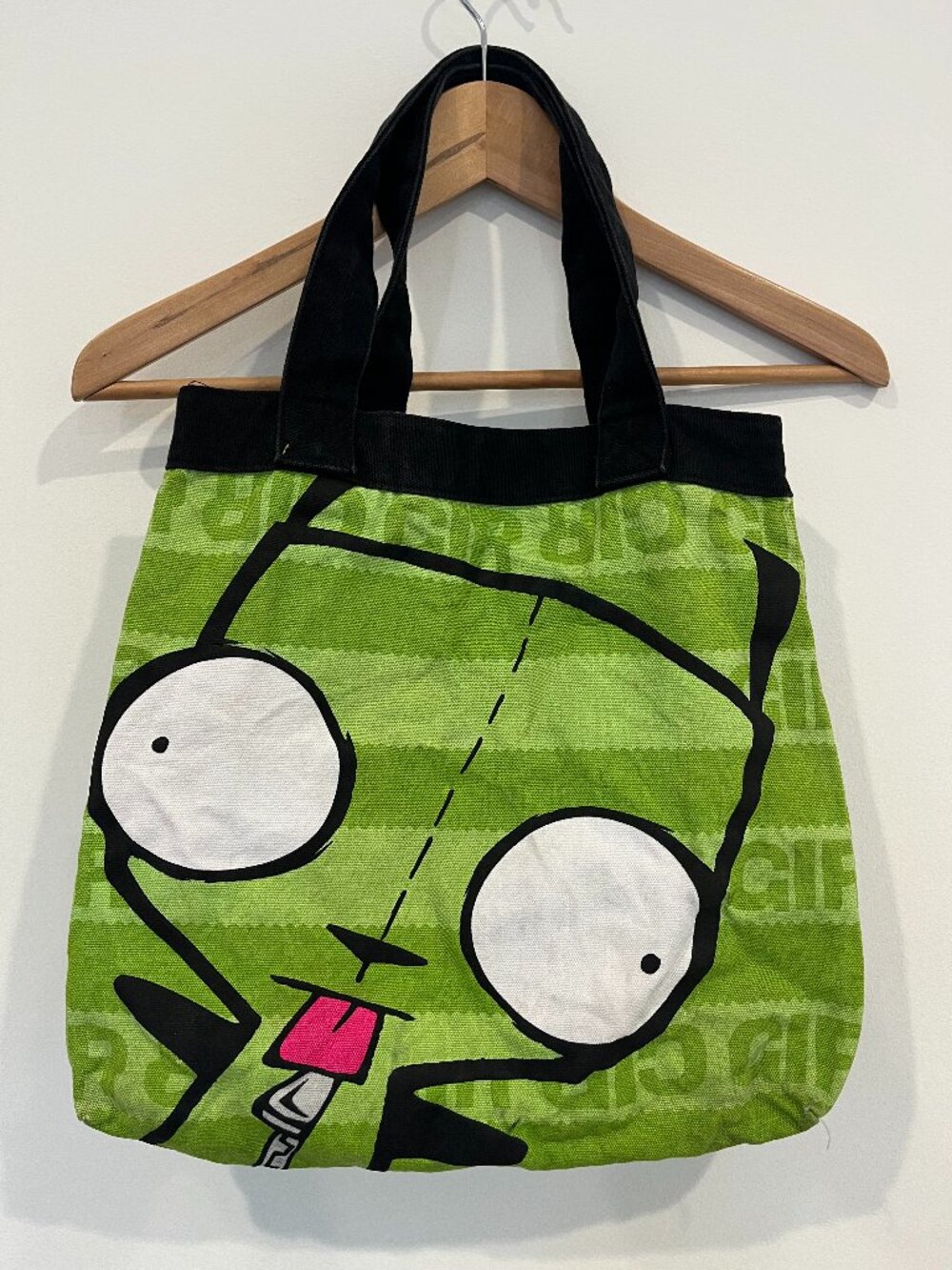 GIR Tote Bag Invader Zim rare alien dog 2010 hot topic canvas bag viacom